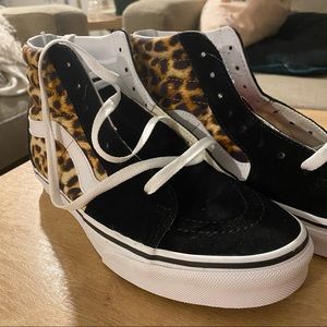 leopard print vans sk8-hi